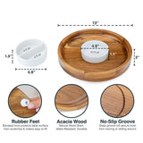 Chip and Dip Serving Set With 2 Dip Dishes