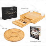Large Charcuterie Bamboo Cheese Board Set