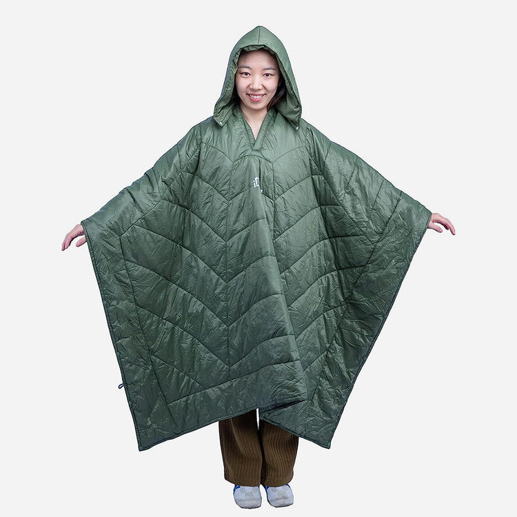 3-in-1 Hooded Poncho Blanket