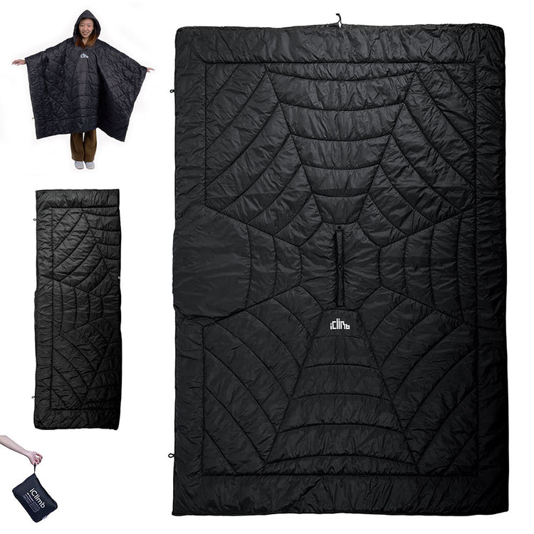 3-in-1 Hooded Poncho Blanket