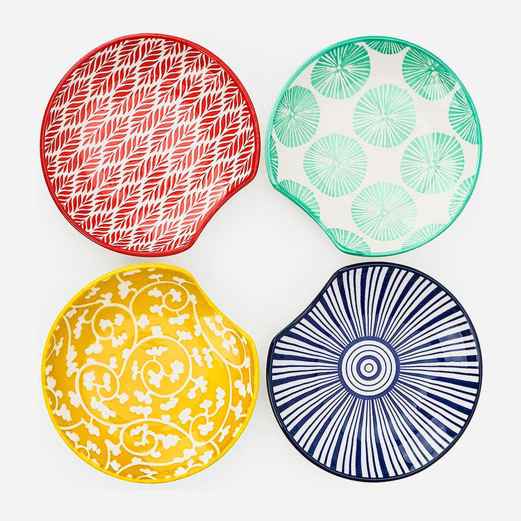 Ceramic Spoon Rest Set of 4