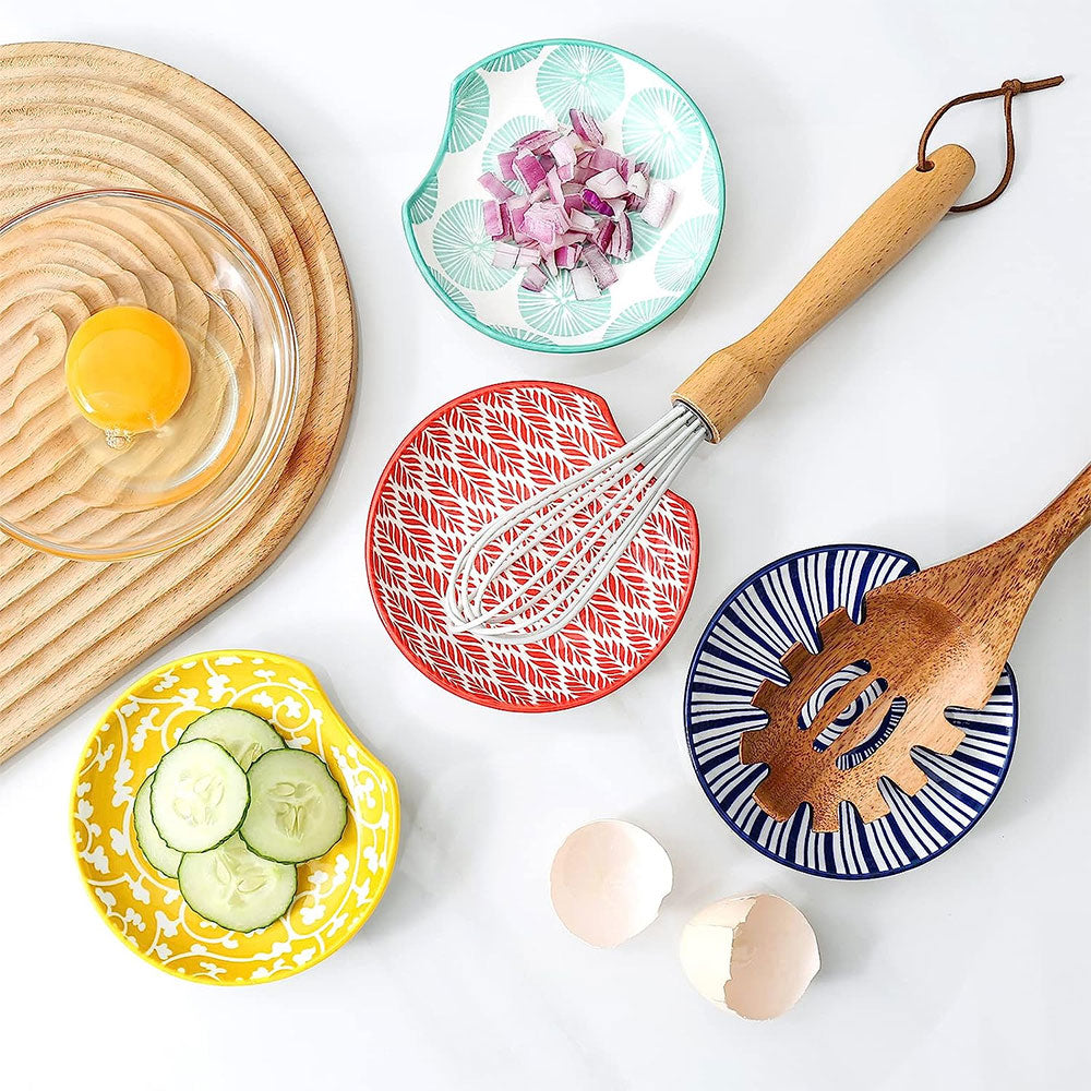 Ceramic Spoon Rest Set of 4