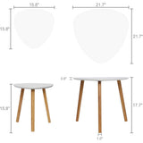 Bamboo Nesting Coffee Tables Set of 2
