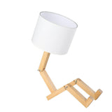 Wooden Figure Table Lamp