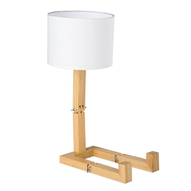 Wooden Figure Table Lamp