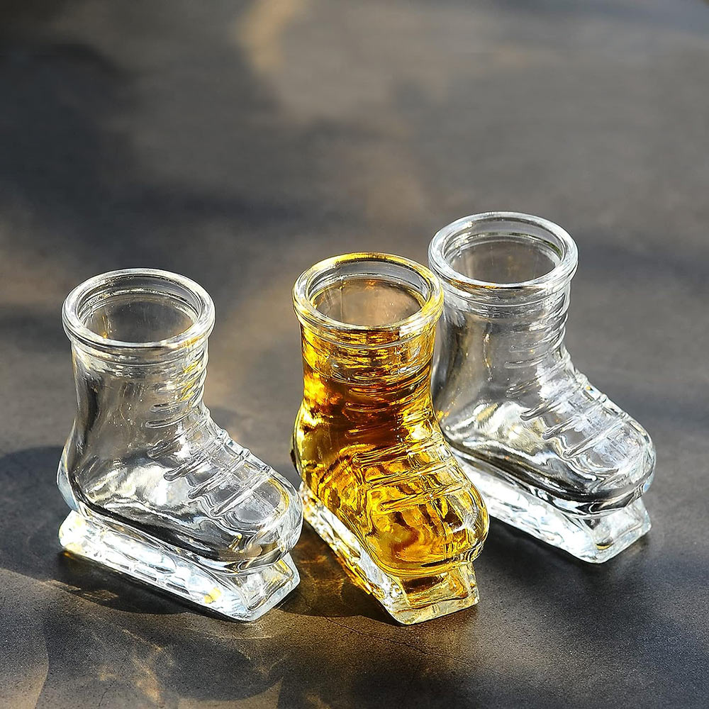 Ice Skates Shot Glass Set of 6
