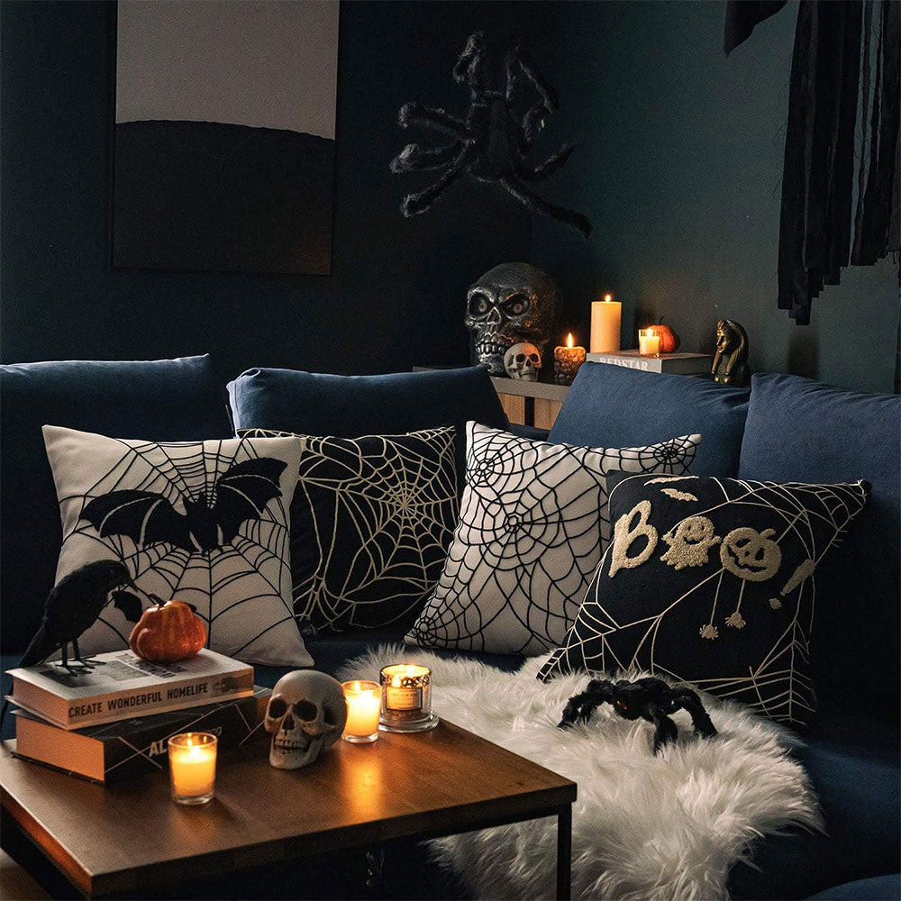 Halloween Throw Pillow Covers Set of 4