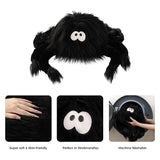 Halloween Spider Throw Pillow Black