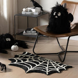 Black Spider Web Rug