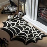 Black Spider Web Rug