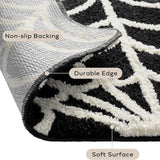 Black Spider Web Rug