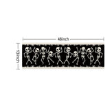 Halloween Dancing Skeleton Table Runner