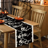 Halloween Dancing Skeleton Table Runner