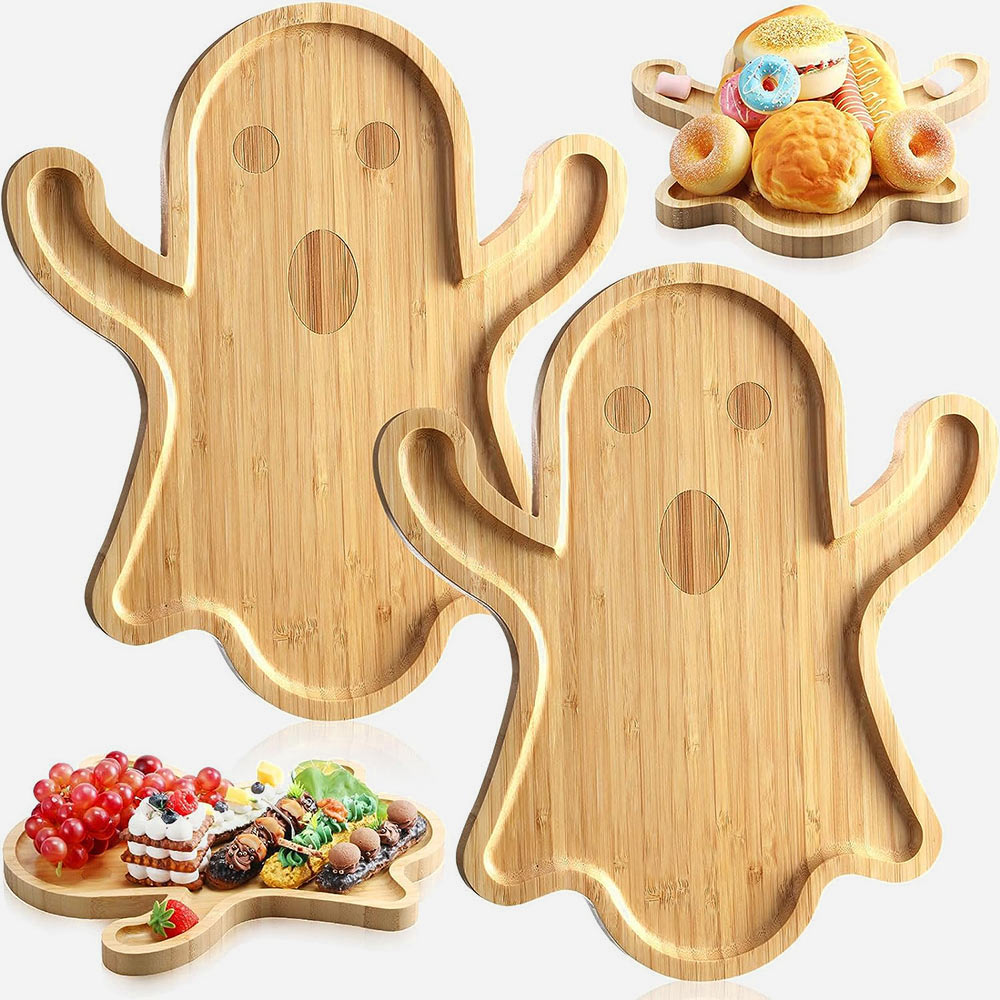 Halloween Bamboo Bamboo Charcuterie Board 2 Pcs