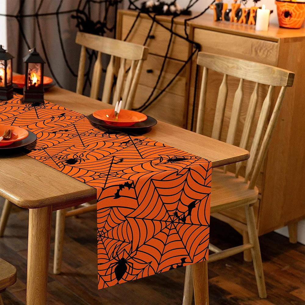 Halloween Spider Web Table Runner
