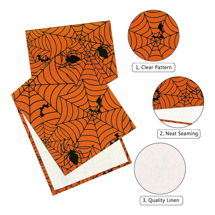 Halloween Spider Web Table Runner