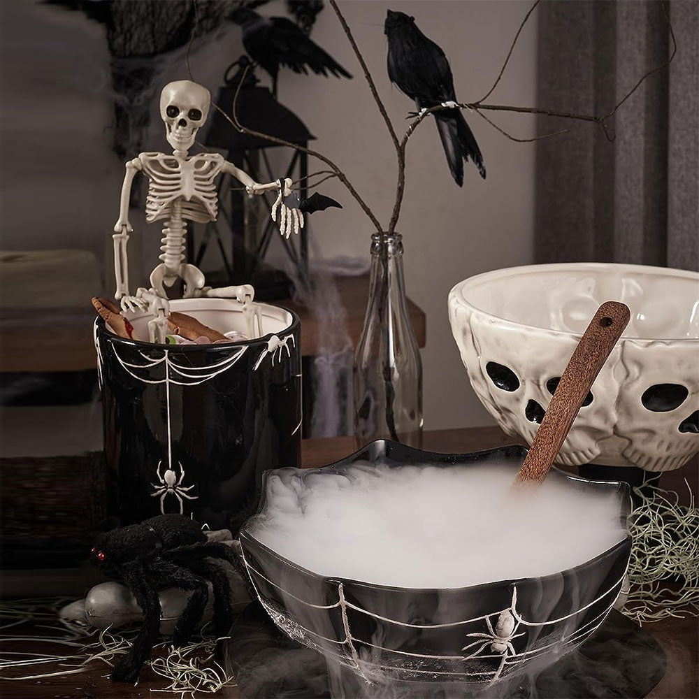 Halloween Spider Web Ceramic Serving Bowl