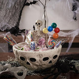 Halloween Skull Ceramic Serving Bowl