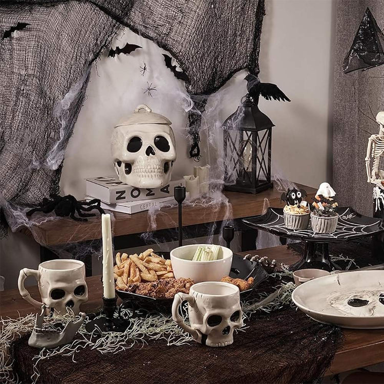 Halloween Skull Ceramic Mug