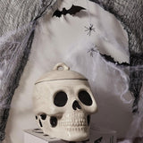 Halloween Skull Air Tight Ceramic Cookie Jar