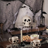 Halloween Skull Air Tight Ceramic Cookie Jar