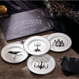 Vintage Halloween 4-Piece Dessert Plate Set