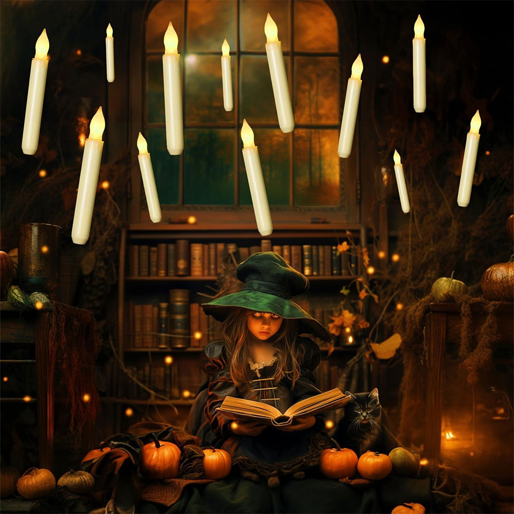 Flameless LED Taper Candles Lights 12PCS