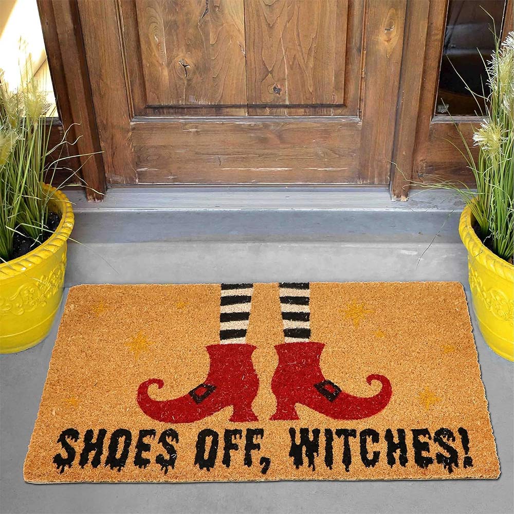 Halloween Witch Shoes Doormat