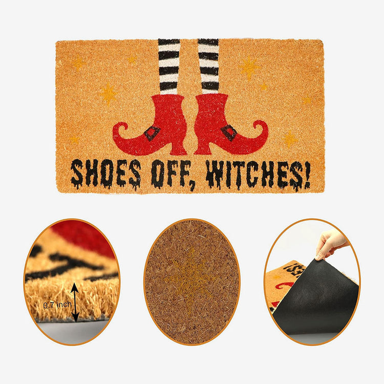 Halloween Witch Shoes Doormat