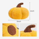 Teddy Fleece Pumpkin Throw Pillow