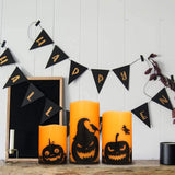 Halloween Flameless LED Candles Pumpkin Decals