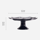 Halloween Spider Web Ceramic Cake Stand