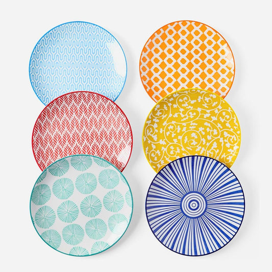 Ceramic Dessert Plates Set of 6