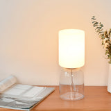 Table Lamp with Opal Glass Lampshade