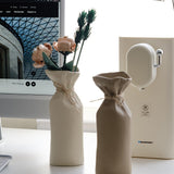 Crinkle Bottle Vase