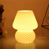 Small Glass Mushroom Lamp