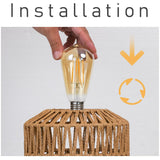 Handmade Boho Bedside Lamp