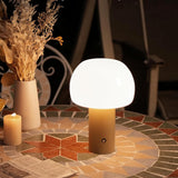 Mushroom Table Lamp Yellow