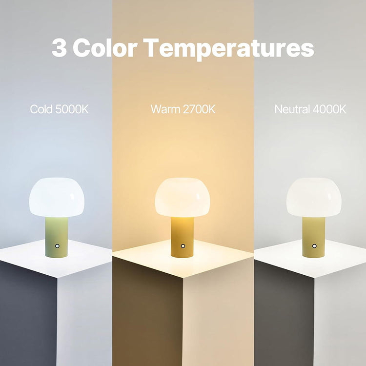 Mushroom Table Lamp Yellow