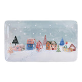 Nordic Village Ceramic Serving Platter Set of 2