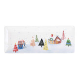 Nordic Village Ceramic Serving Platter Set of 2