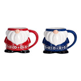 Ceramic Christmas Gnome Mugs Set