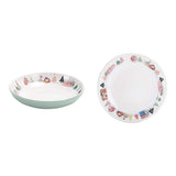 Nordic Village Ceramic Dinner Bowls Set of 4