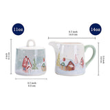 Nordic Village Ceramic Sugar and Cream Set