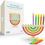 Hanukkah Wooden Chanukah Menorah For Kids