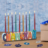 Chanukah Colorful Ceramic Menorah