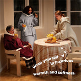 Wearable Sherpa Fleece Blanket Hoodie