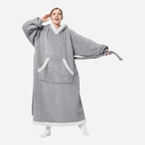 Wearable Sherpa Fleece Blanket Hoodie