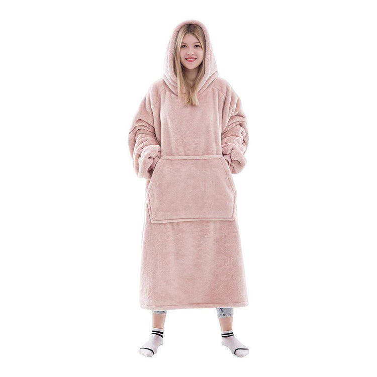 Cozy Giant Flannel Blanket Hoodie