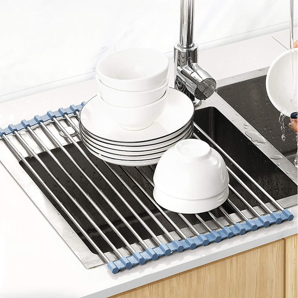 Multipurpose Roll-up Drying Rack Foldable Dish Rack Multifunctional Foldable  Drying Rack Portable Over The Sink Dish Drying Rack Roll up Dish Drying Rack  - China Multipurpose Roll-up Drying Rack and Kitchen Organizer